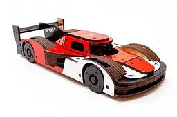 Конструктор Puz-01037 "Racing Car" Порше дерев'яний, 146 дит., розмір моделі 22х9х5 см PuzzleOk - мініатюра 5