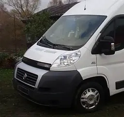 Дефлектор капоту мухобійка для Fiat Ducato 2006-2014 Євро Кріплення (Vip Tuning) FT10 - мініатюра 2