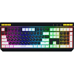 Клавіатура Hator Icefall Black/White [HTK400UA] [116906] - мініатюра 1