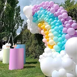 Кулька повітряна латексна 30 см (100) макарун пурпур, IDEA7-DL-015 - мініатюра 4