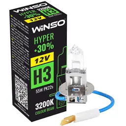 Автолампа WINSO H3 HYPER +30 55W (712300) - мініатюра 2