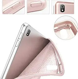 Чохол-книжка BeCover Tri Fold Soft TPU Silicone для Apple iPad 9.7 2017/2018 A1822/A1823/A1893/A1954 Pink (708513) - мініатюра 2