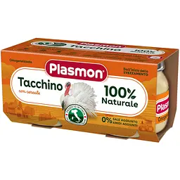 Уцінка. Набір м'ясного пюре Plasmon Індичка 2 шт. х 80 г  - мініатюра 2