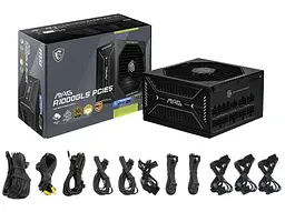 Блок живлення MSI MAG A1000GLS 1000W 80+ Gold ATX 3.1 (MAG A1000GLS PCIE5) - мініатюра 5