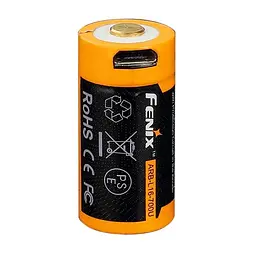 Акумулятор 16340 Fenix 700 mAh Li-ion зарядка micro usb (ARB-L16-700U) - мініатюра 2