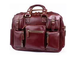 Дорожня шкіряна сумка-портфель Vintage 40х29,5х10 см sum0012858 - мініатюра 1