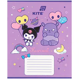 Зошит  Kite HK-2 в косу лінію 12 аркушів фіолетовий