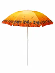 Пляжна парасолька ромашка 2 м жовта з пальмами від сонця з Anti-UV покриттям і чохлом (49676128)