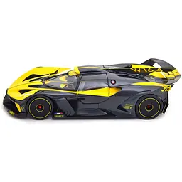 Автомодель Bburago Bugatti Bolide 1:18 чорно-жовта (18-11047 YL) - мініатюра 5