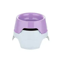 Миска для корму з регульованою висотою Mimi 19x19x10/13h, бузковий