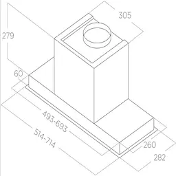Витяжка Elica HIDDEN ADVANCE PLUS @ IX/A/72 - мініатюра 5