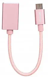 Кабель Miniso OTG Cable для Android 0.15m 2.1A Rose Gold (0500020221)