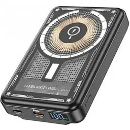 Портативний акумулятор Borofone BJ29 Discovery Edition PD20W 10000mAh чорний 6974443388695 - мініатюра 3