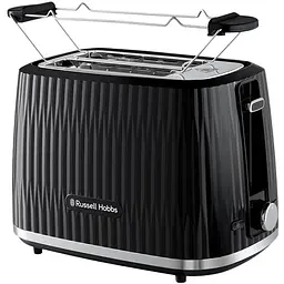 Тостер Russell Hobbs Eden 800 Вт пластик підігрів розморожування чорний