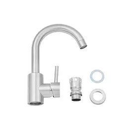 Змішувач для раковини Agua Acero-INOX011 CV023287 Хром матовий - мініатюра 9