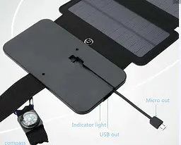 Портативний зарядний пристрій на сонячних батареях Kernuap SunPower 10 Вт - мініатюра 2