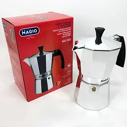 Гейзерна кавоварка Magio MG-1002, 300 мл (на 6 чашок) 88106 - мініатюра 3