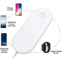 Бездротовий зарядний пристрій Primo Qi AirPower для iPhone та Apple Watch білий - мініатюра 2