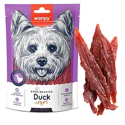 Wanpy Duck Jerky ВАНПІ ФІЛЕ КАЧКИ В’ЯЛЕНЕ ласощі для собак, 100 г