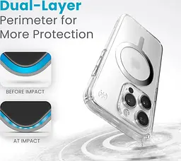 Оригінальний прозорий чохол для Iphone 15 Pro Speck Presidio Clear Case MagSafe протиударний 150559-3240 - мініатюра 10