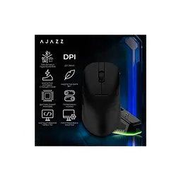 Мишка Ajazz AJ159PRO Wireless/Bluetooth/USB Charging Dock Black (AJ159-PRO-B) - мініатюра 6