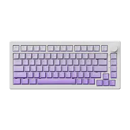 Ігрова механічна клавіатура Akko 5075 V3 / Три режими підключення / Frost Pink Switch / Purple