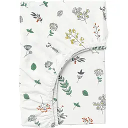 Простирадло Cosas на резинці 80х160 wildflowers, білий (FoliageBirds_80х160х20)