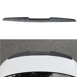 Спойлер багажника універсальний TPU 120 см V-Type / 3М скотч / Чорний карбон