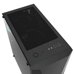Корпус Montech FIGHTER 500, Black, Mid Tower, без БЖ, для ATX / Micro ATX / Mini ITX, 1xUSB 3.0 / 2xUSB 2.0, макс. CPU - 160 мм / GPU - 320 мм, 4x120 мм LED "Rainbow", бічна панель із загартованого скла - мініатюра 6