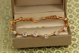 Браслет Xuping Jewelry Абетка почуттів 19 см 7 мм золотистий