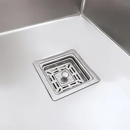 Кухонна мийка Platinum Handmade HSBB PVD з нержавіючої сталі 3.0 мм квадратний сифон 40x50x23 см сіра - мініатюра 6