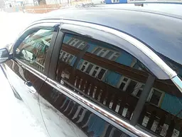 Дефлектори вікон вітровики Honda Accord 2013 – седан З Хром Молдінгом