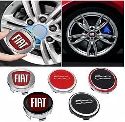 Емблема колеса Fiat Фіат D60 мм Пластик(ковпачки колеса для титанів) 1 шт - мініатюра 3