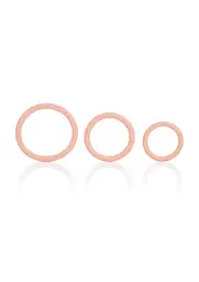Ерекційне кільце CalExotics Tri-Rings 3 шт тілесний - мініатюра 2