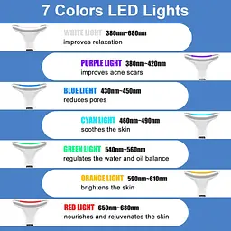 LED масажер для обличчя OHEDMEH 6-в-1 з EMS, вібрацією та 7 кольорами - мініатюра 2