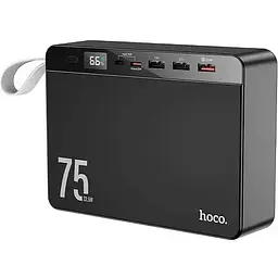 Портативна батарея Hoco J94 Overlord 22.5W PD20W QC LCD 75000 mAh Black - мініатюра 2