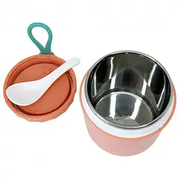 Ланчбокс з ложкою Mega Zayka MGZ-0122(Pink) 430 мл - мініатюра 2