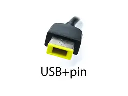 Зарядний пристрій для Lenovo 20V 11.5A 230W (USB+pin) ADL230NLC3A (з кабелем живлення) - мініатюра 2