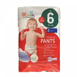 Підгузки-трусики Mamia Premium Pants XL 6 (14+ кг) 18 шт