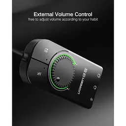 Звукова плата Ugreen CM129 black (40964) - мініатюра 2