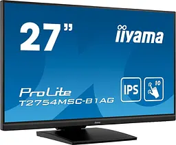 Монітор Iiyama 27" T2754MSC-B2AG Touch FHD IPS 83Hz (T2754MSC-B2AG) - мініатюра 3