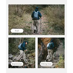 Трекінгова палиця Naturehike (CNK2550DS012) 61-125см - телескопічна - синя - мініатюра 5