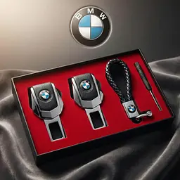 Подарунковий набір №1 для BMW із заглушками та брелоком з логотипом