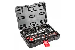 Набір ключів торцевих Top Tools 1/4", 3/8" 20 предметів 38D520 - мініатюра 1