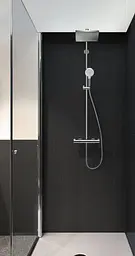 Душова система з термостатом Hansgrohe Crometta E 240 1jet Showerpipe EcoSmart хром 27281000 - мініатюра 2