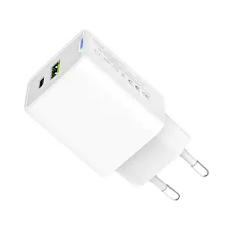 Зарядний пристрій ColorWay C101E GaN Mini 45W PD PPS USB-C + USB-A QC4.0 white (CW-CHS060PD-WT) - мініатюра 4