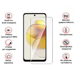 Скло захисне BeCover Motorola Moto G73 3D Crystal Clear Glass (709738) - мініатюра 4