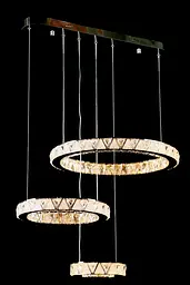 Світлодіодна люстра Splendid Ray L51007/50+35+20L/3 LED з кришталем, хром, 100 Вт, з пультом і димером - мініатюра 3