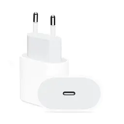Адаптер живлення Power Adapter USB-C 20W, зарядний пристрій для телефону, білий - мініатюра 3