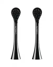 Насадки для звукової щітки Curaprox Hydrosonic Black is White Сarbon 2 шт. чорні - мініатюра 2